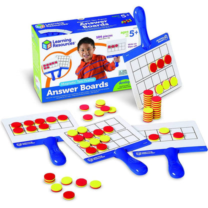 Learning Resources Magnetic Ten Frame Boards (Set Of 4) - ABC School Supplies