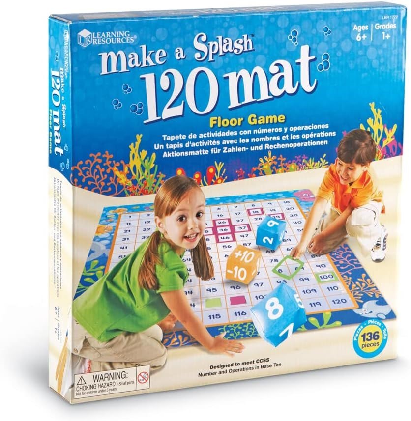 Learning Resources Make A Splash™ 120 Mat Floor Game - ABC School Supplies