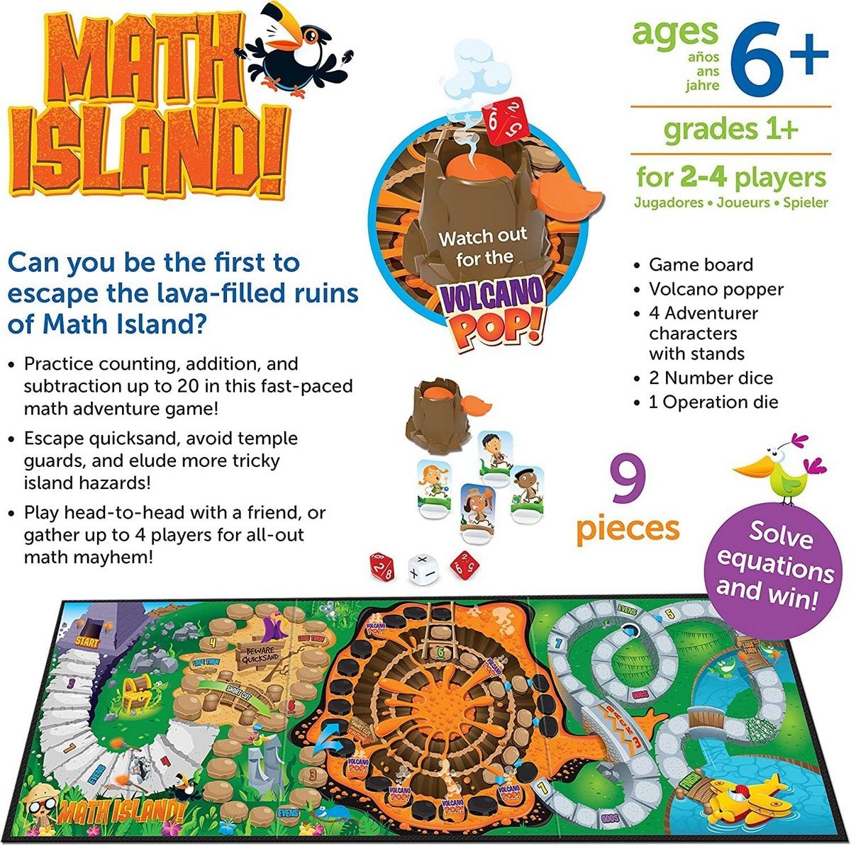 Learning Resources Math Island! Addition & Subtraction Game - ABC School Supplies
