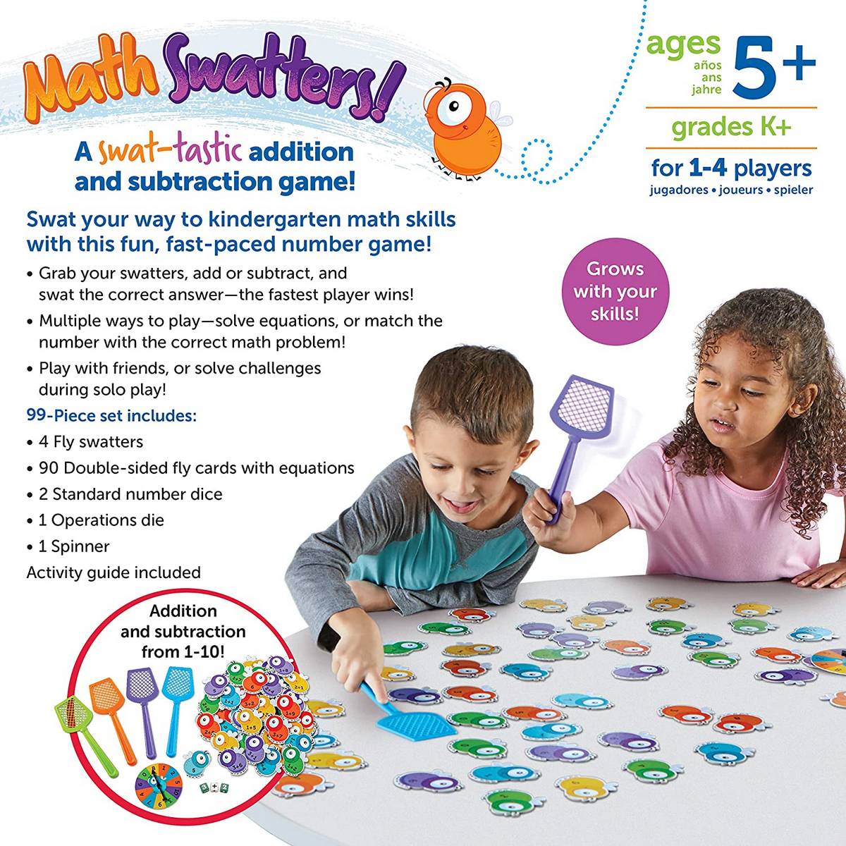 Learning Resources Math Swatters™ Addition & Subtraction Game - ABC School Supplies