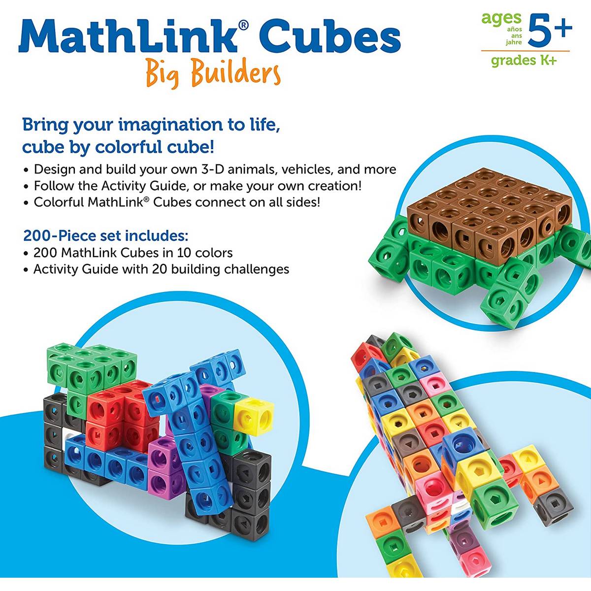 Learning Resources Mathlink® Cubes Big Builders™ - ABC School Supplies