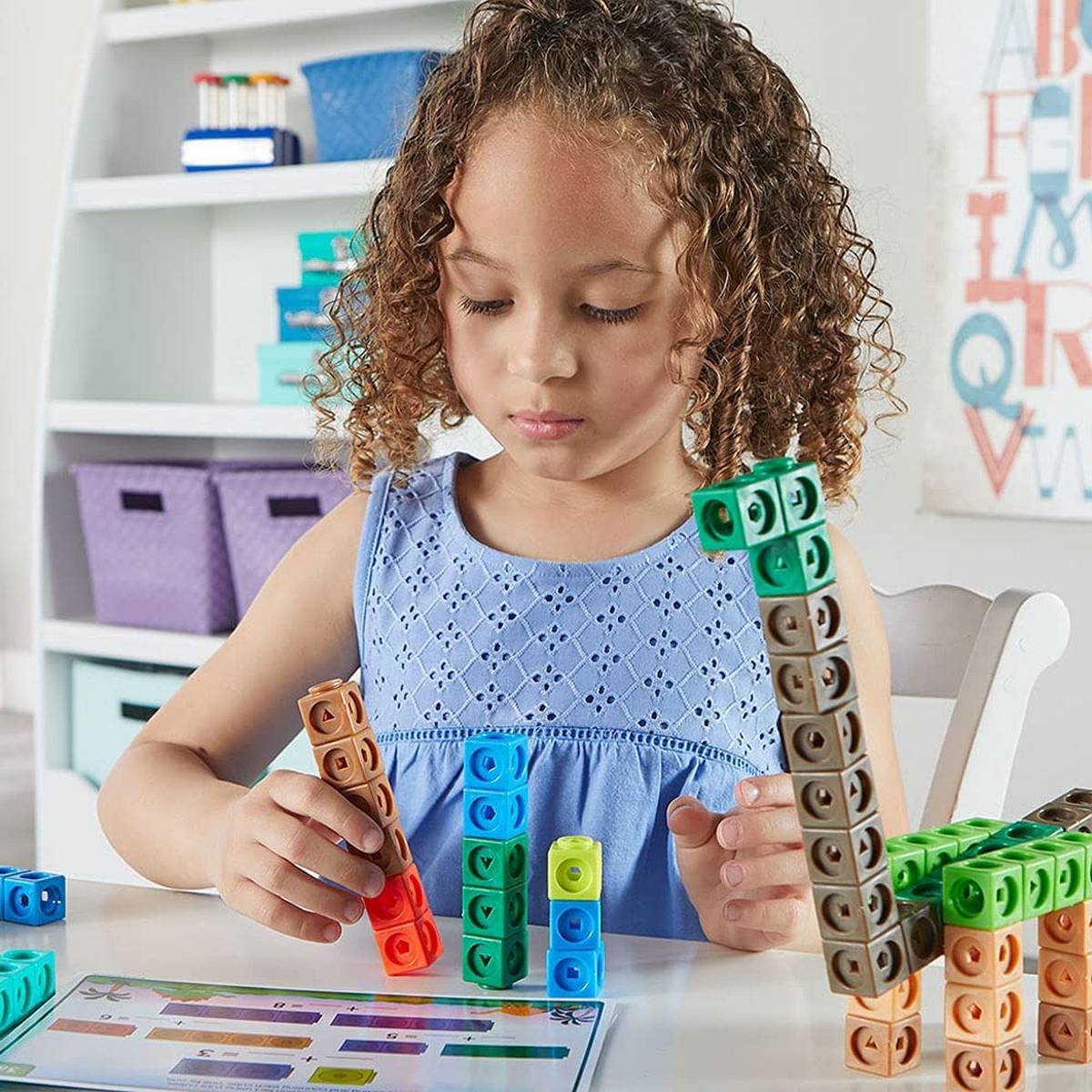 Learning Resources Mathlink® Cubes Early Maths Activity Set Dino Time - ABC School Supplies