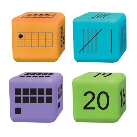 Learning Resources Multiple Representation Dice, Set Of 16 - ABC School Supplies
