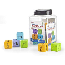 Learning Resources Multiple Representation Fractions Dice, Set Of 16 - ABC School Supplies
