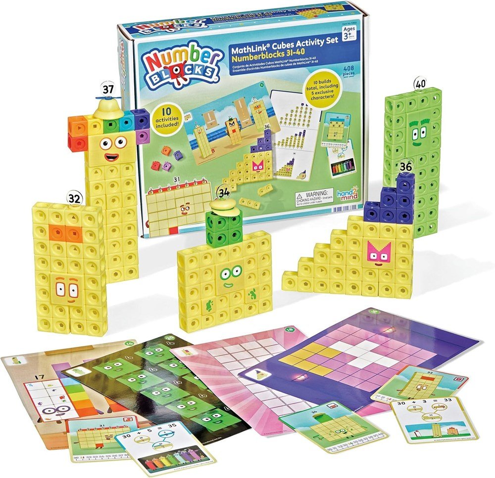 Learning Resources Numberblocks MathLink Cubes 31-40 - ABC School Supplies