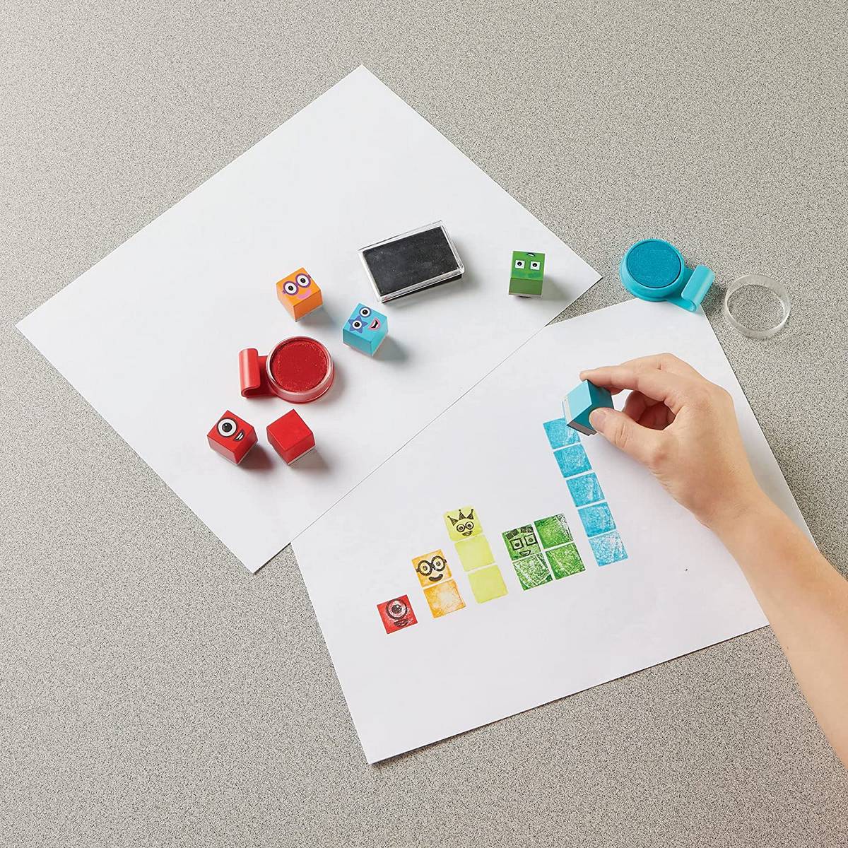 Learning Resources Numberblocks® Stampoline Park Stamp Activity Set - ABC School Supplies