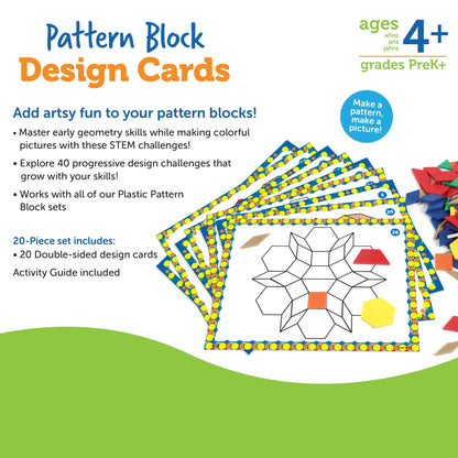 Learning Resources Pattern Block Design Cards - ABC School Supplies