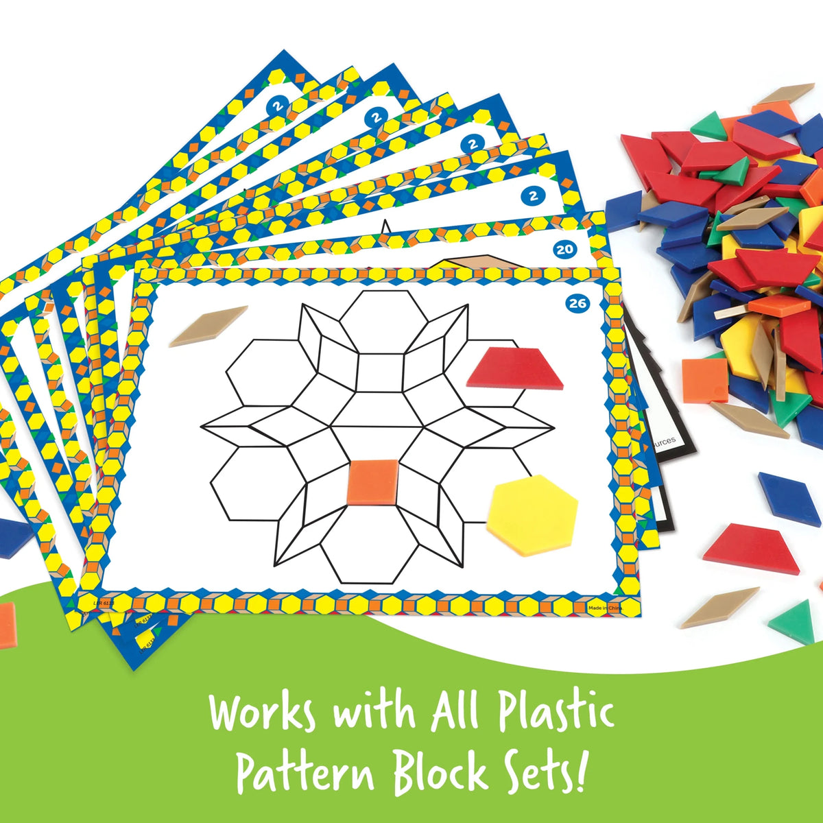 Learning Resources Pattern Block Design Cards - ABC School Supplies