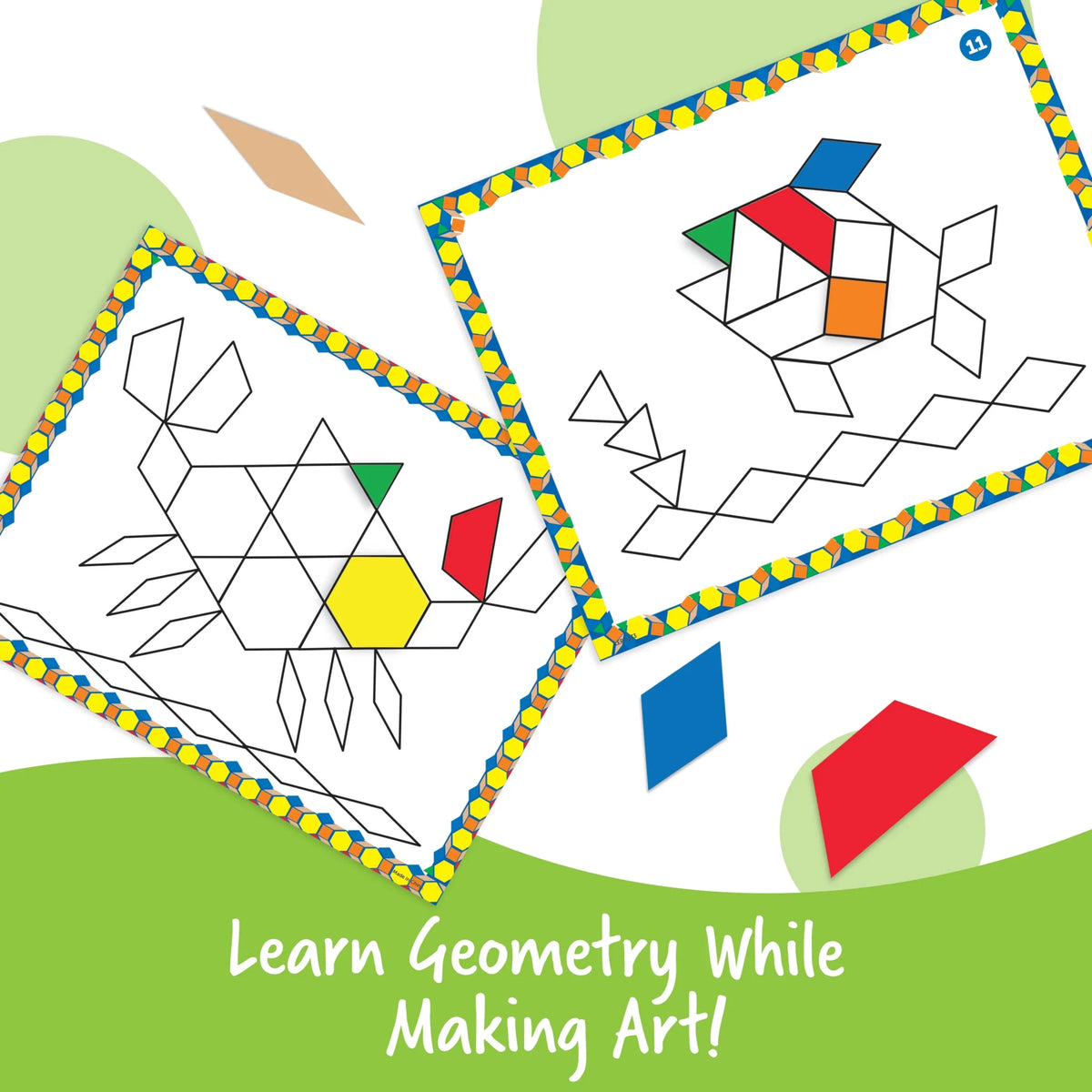 Learning Resources Pattern Block Design Cards - ABC School Supplies