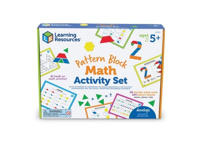 Learning Resources Pattern Block Math Activity Set - ABC School Supplies