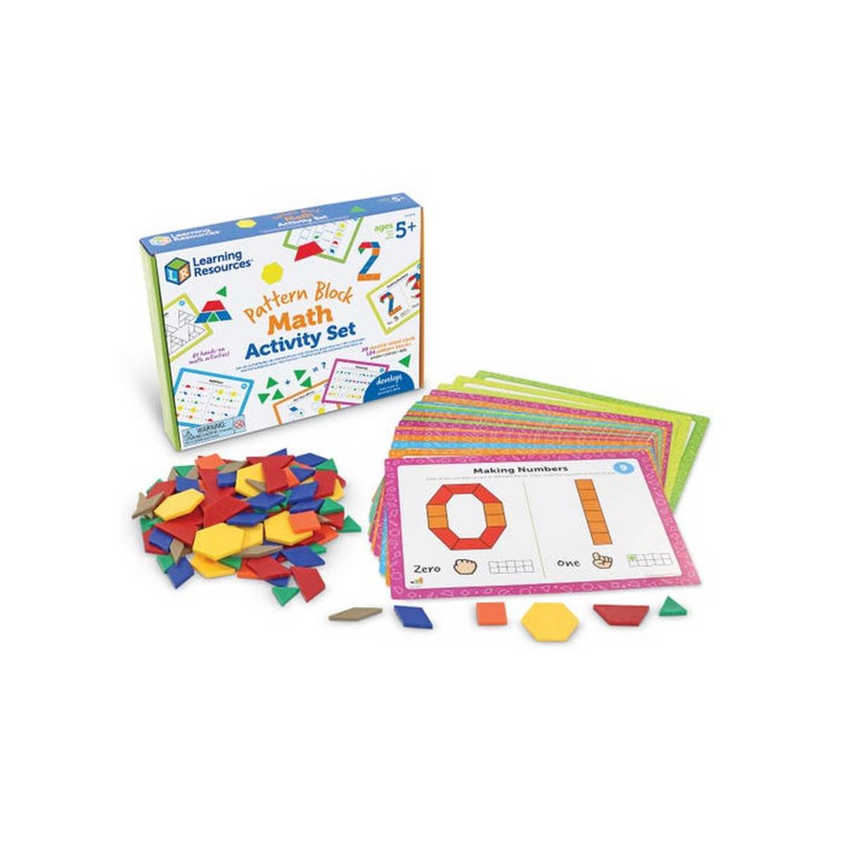 Learning Resources Pattern Block Math Activity Set - ABC School Supplies