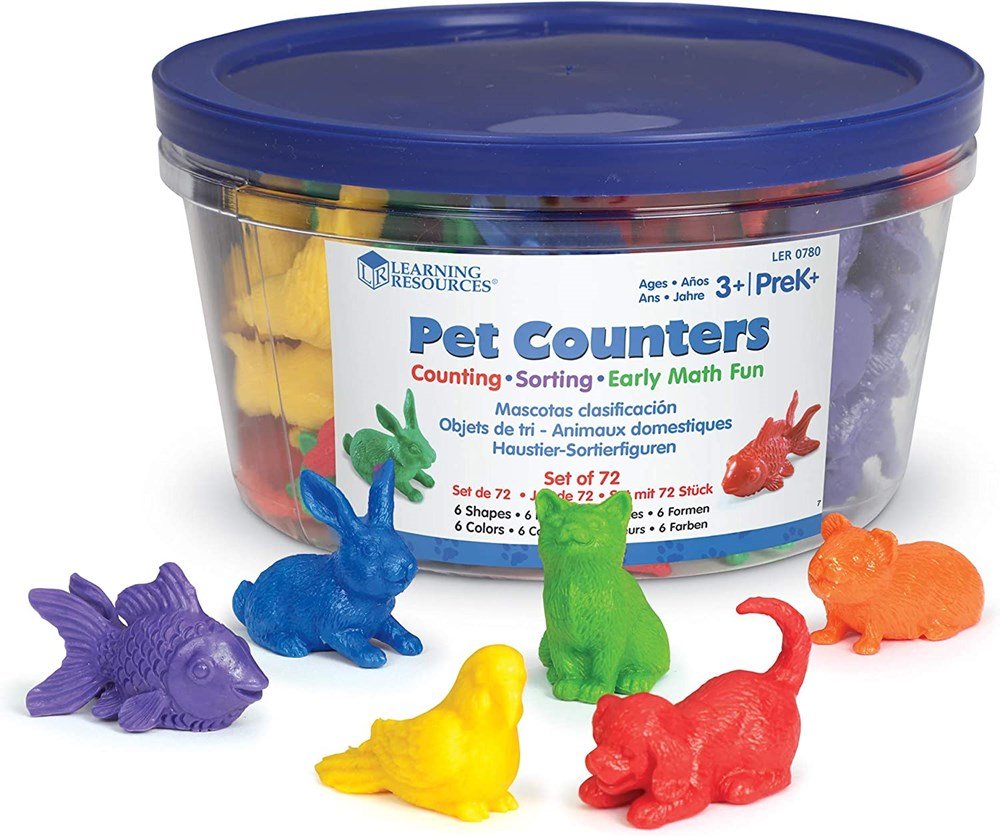 Learning Resources Pet Counters (Set Of 72) - ABC School Supplies