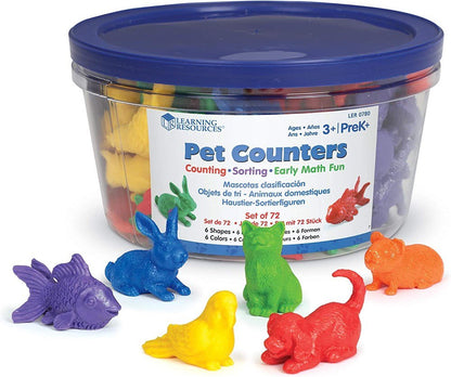 Learning Resources Pet Counters (Set Of 72) - ABC School Supplies