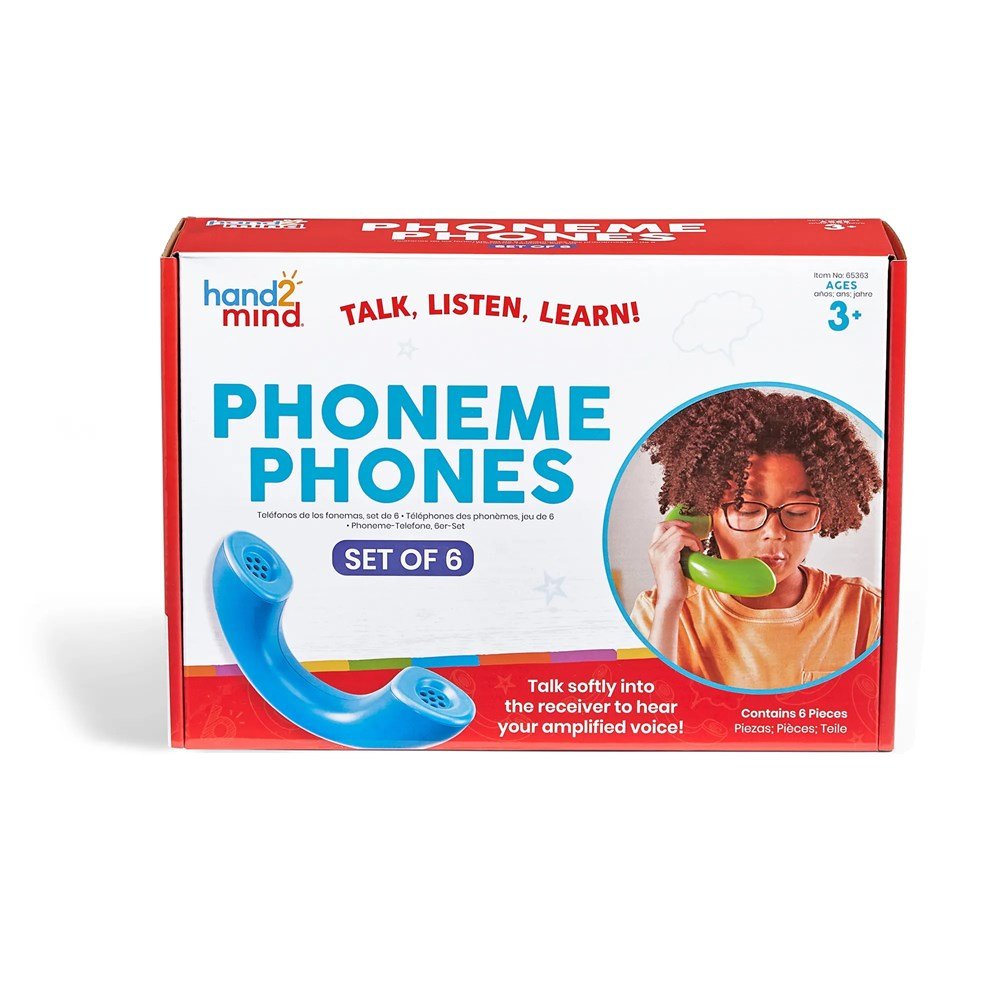 Learning Resources Phoneme Phones, Set Of 6 - ABC School Supplies