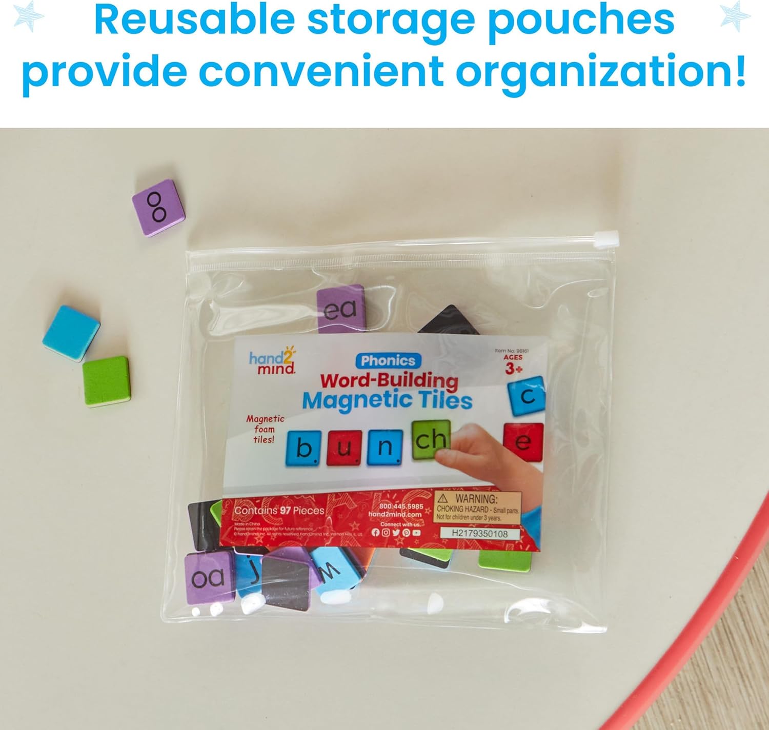 Learning Resources Phonics Wordbuilding Magnetic Tiles - ABC School Supplies