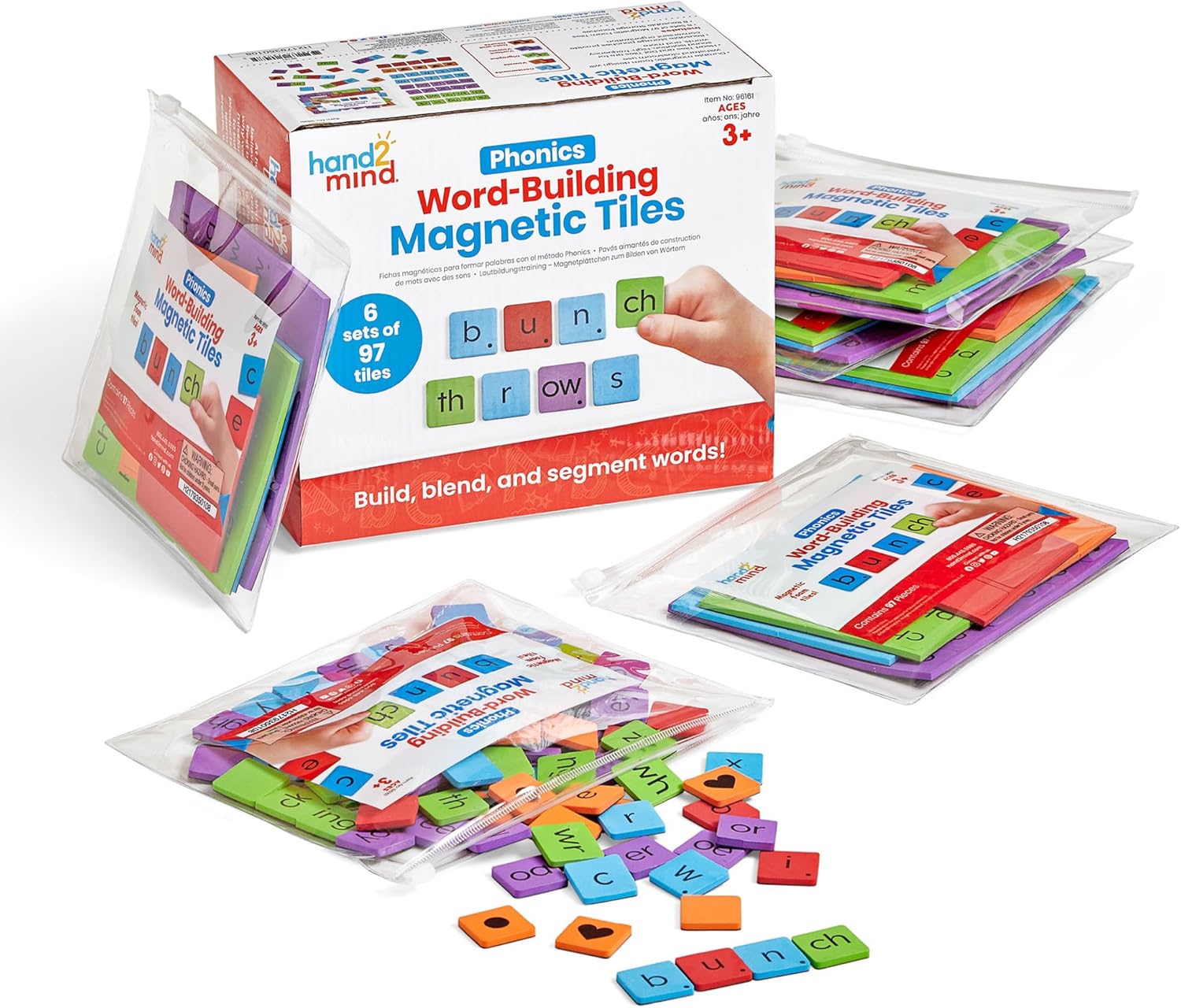 Learning Resources Phonics Wordbuilding Magnetic Tiles - ABC School Supplies