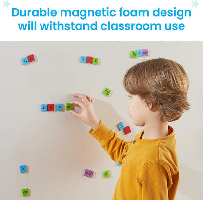 Learning Resources Phonics Wordbuilding Magnetic Tiles - ABC School Supplies