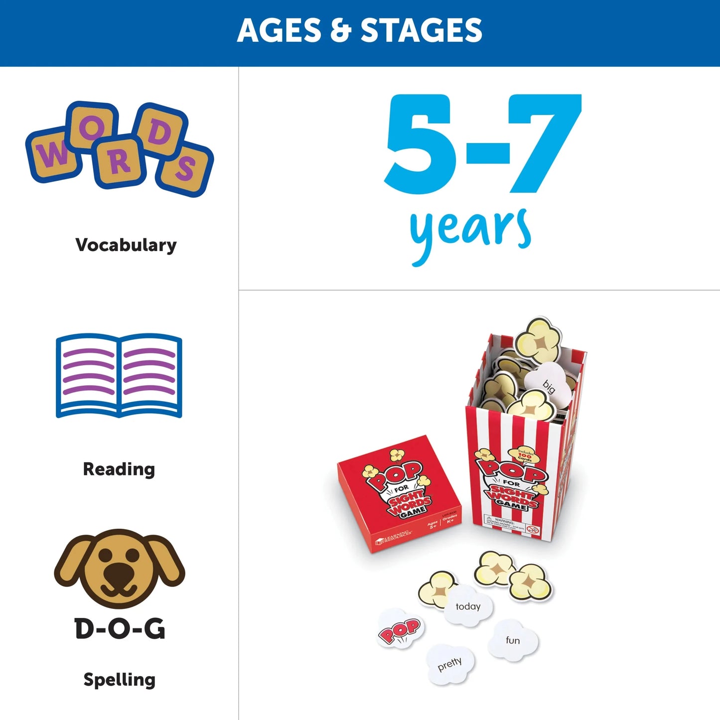 Learning Resources Pop For Sight Words® Game - ABC School Supplies