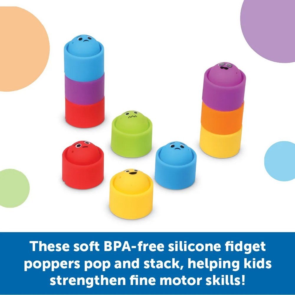 Learning Resources Rainbow Emotions Fidget Poppers Set Of 24 - ABC School Supplies