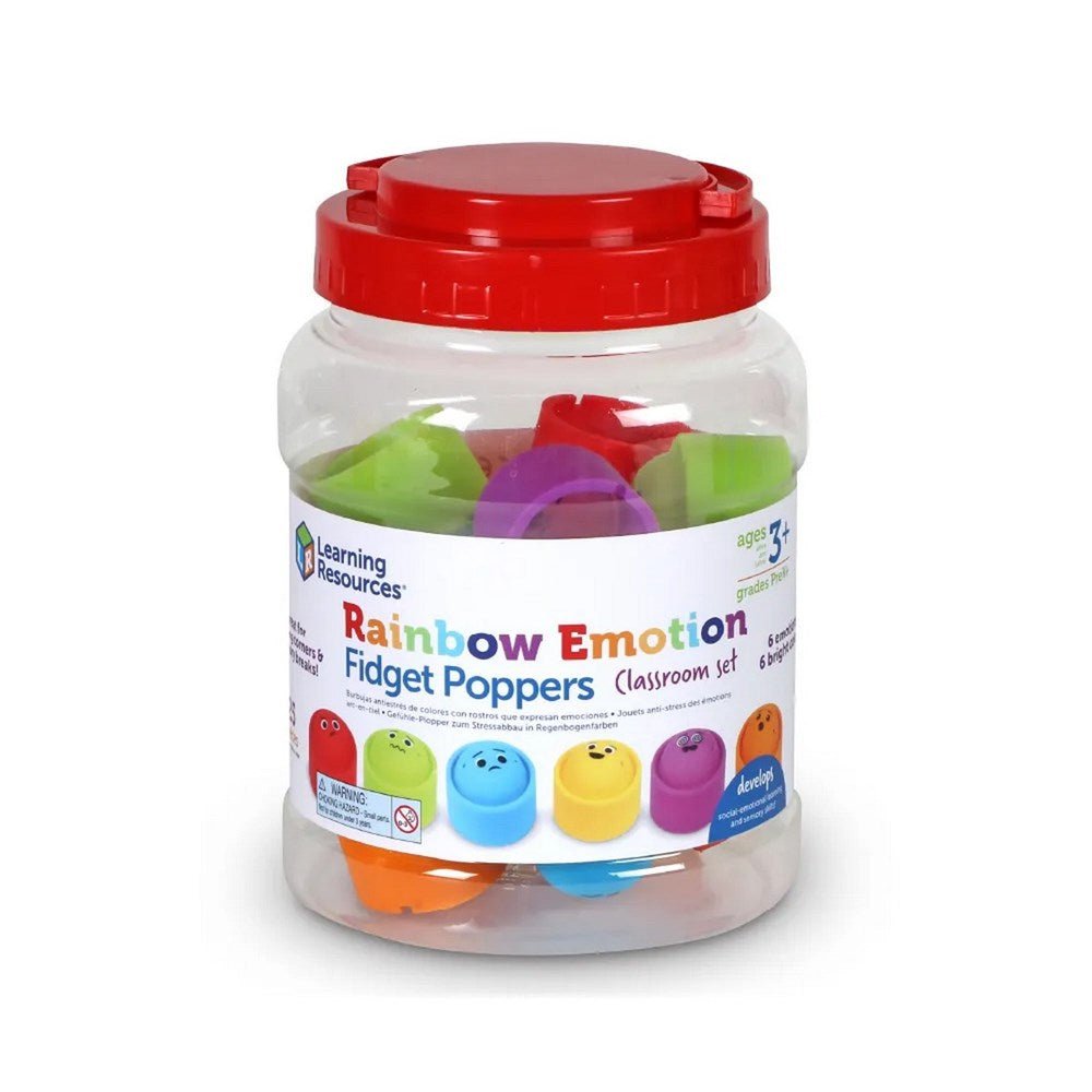 Learning Resources Rainbow Emotions Fidget Poppers Set Of 24 - ABC School Supplies
