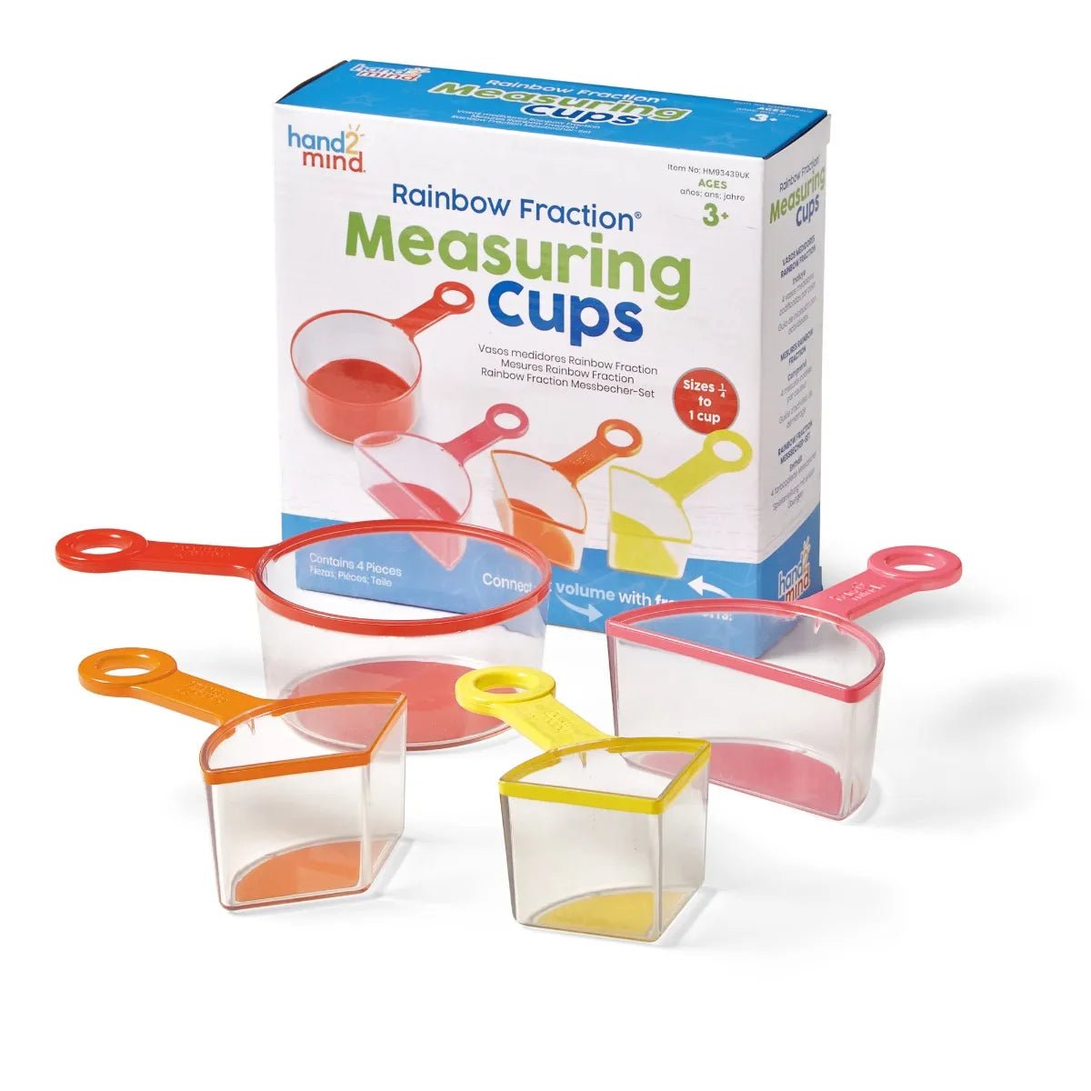 Learning Resources Rainbow Fraction® Measuring Cups (Set Of 4) - ABC School Supplies