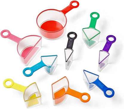 Learning Resources Rainbow Fraction® Measuring Cups (Set Of 9) - ABC School Supplies