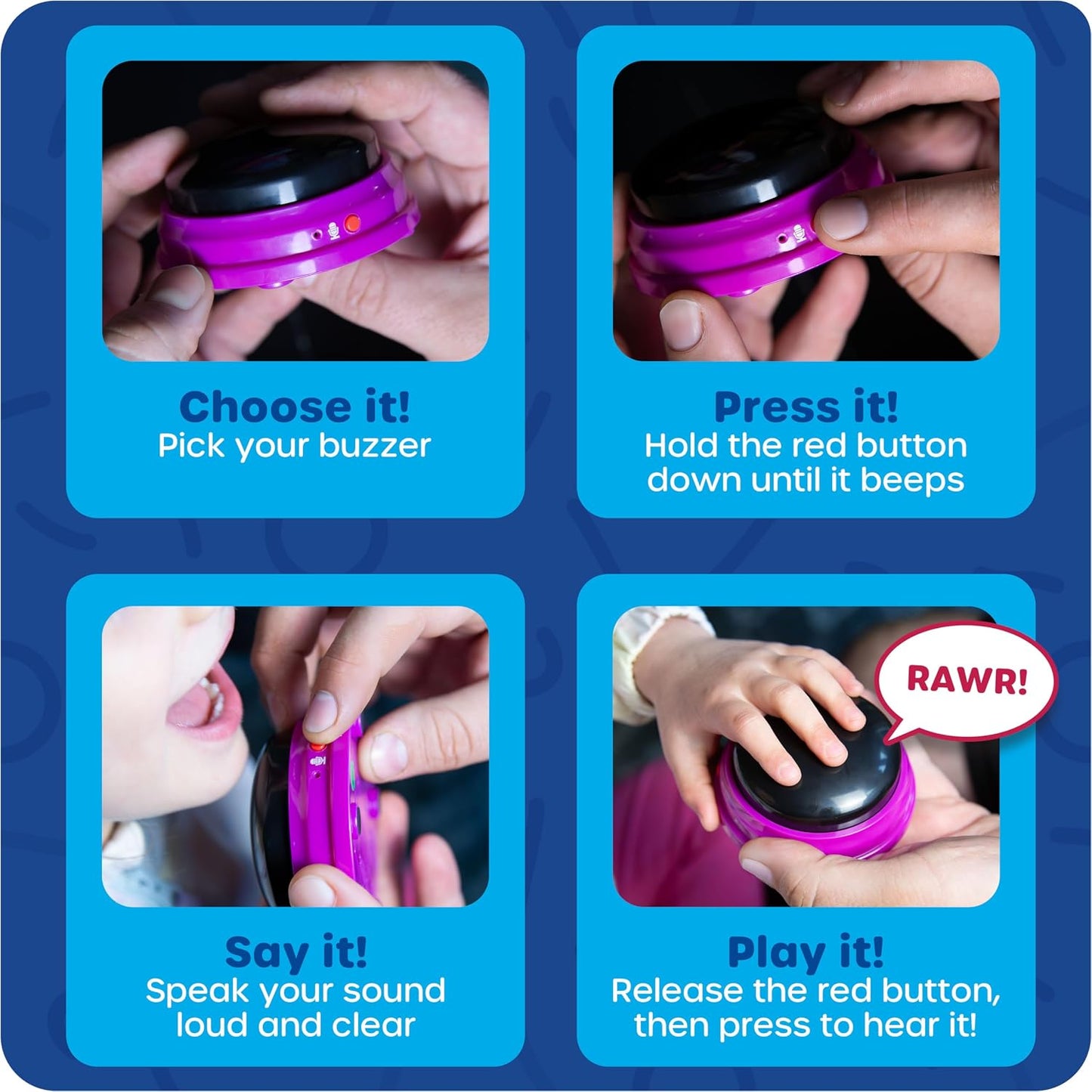 Learning Resources Recordable Answer Buzzers (Set of 4) - ABC School Supplies