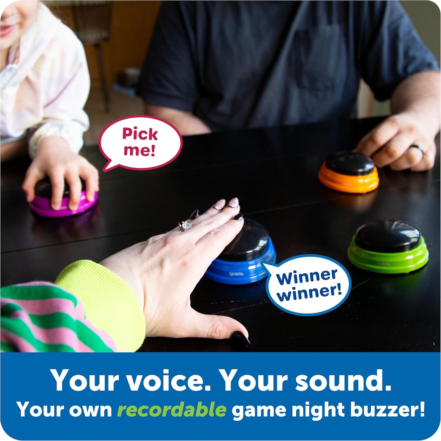 Learning Resources Recordable Answer Buzzers (Set of 4) - ABC School Supplies