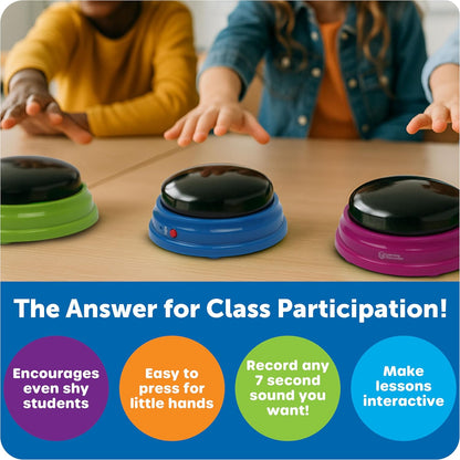 Learning Resources Recordable Answer Buzzers (Set of 4) - ABC School Supplies