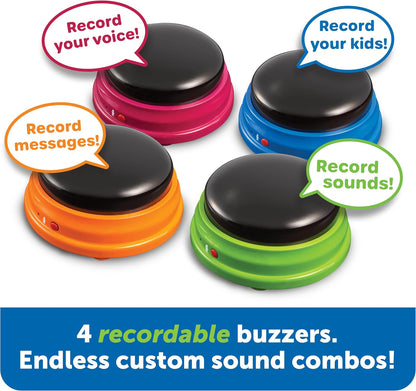 Learning Resources Recordable Answer Buzzers (Set of 4) - ABC School Supplies