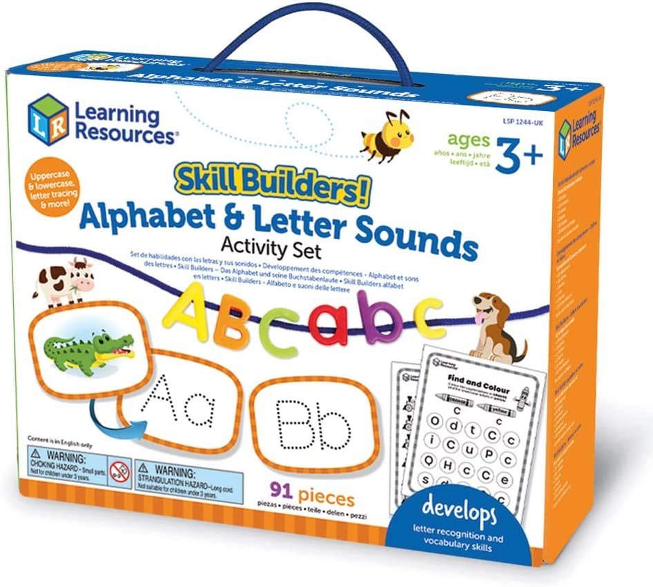 Learning Resources Skill Builders! Alphabet & Letter Sounds Activity Set - ABC School Supplies