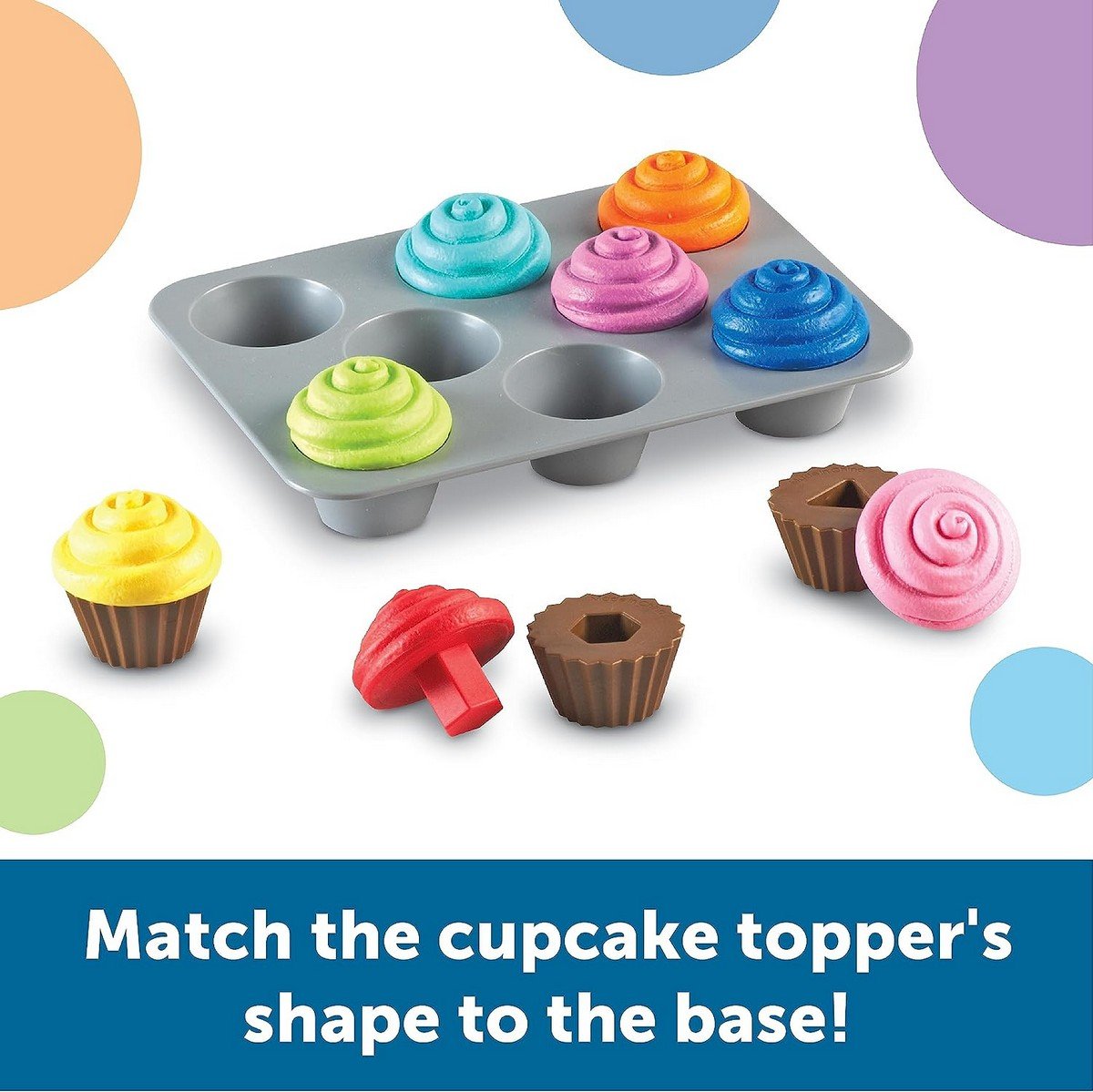 Learning Resources Smart Snacks® Shape Sorting Cupcakes - ABC School Supplies