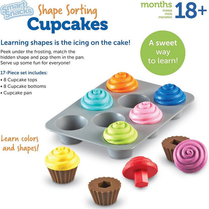 Learning Resources Smart Snacks® Shape Sorting Cupcakes - ABC School Supplies