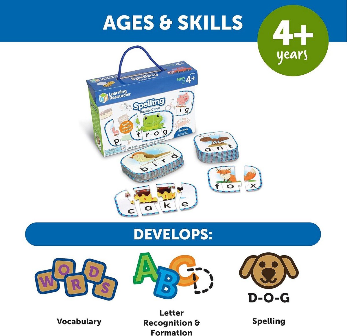 Learning Resources Spelling Puzzle Cards - ABC School Supplies