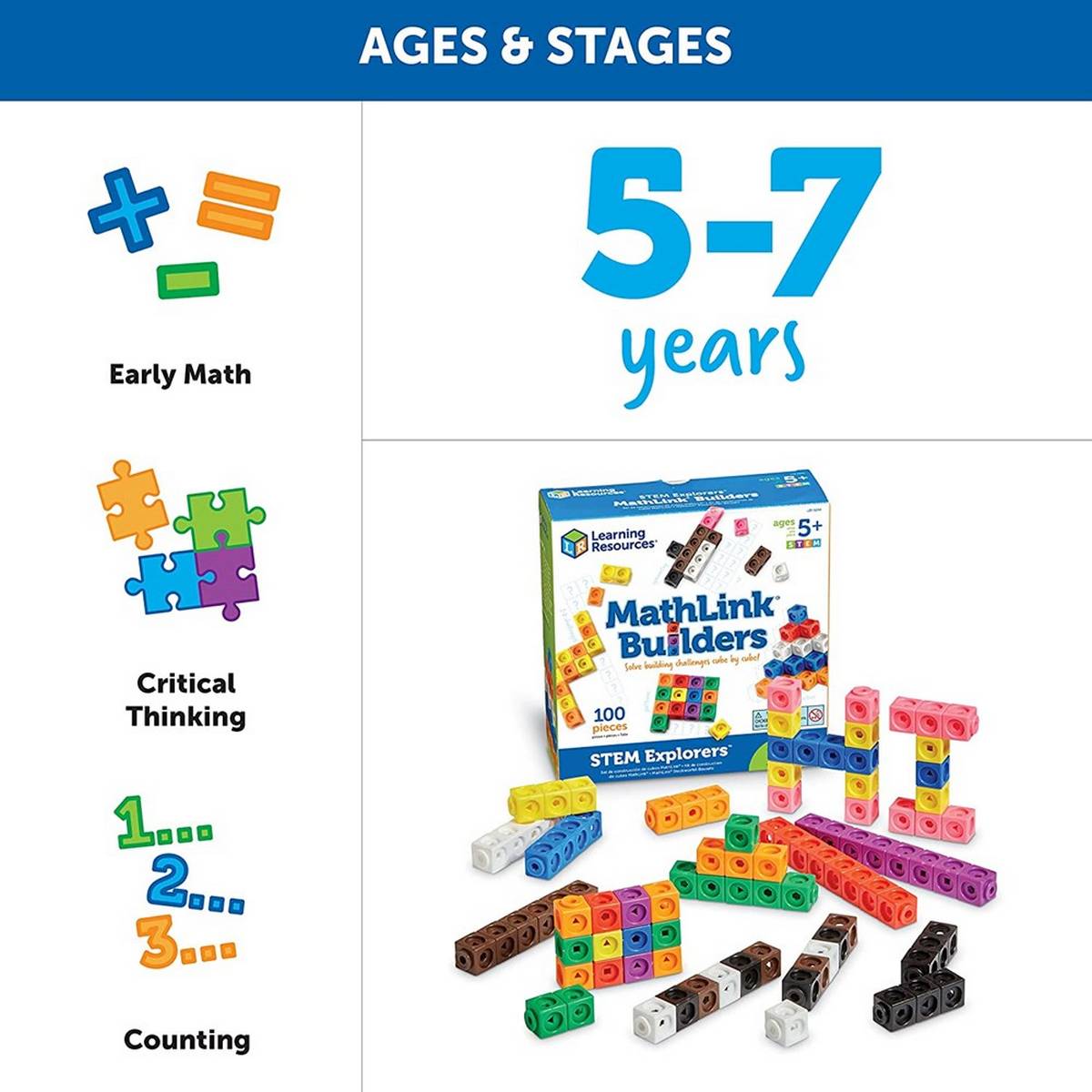 Learning Resources Stem Explorers™ Mathlink® Builders - ABC School Supplies