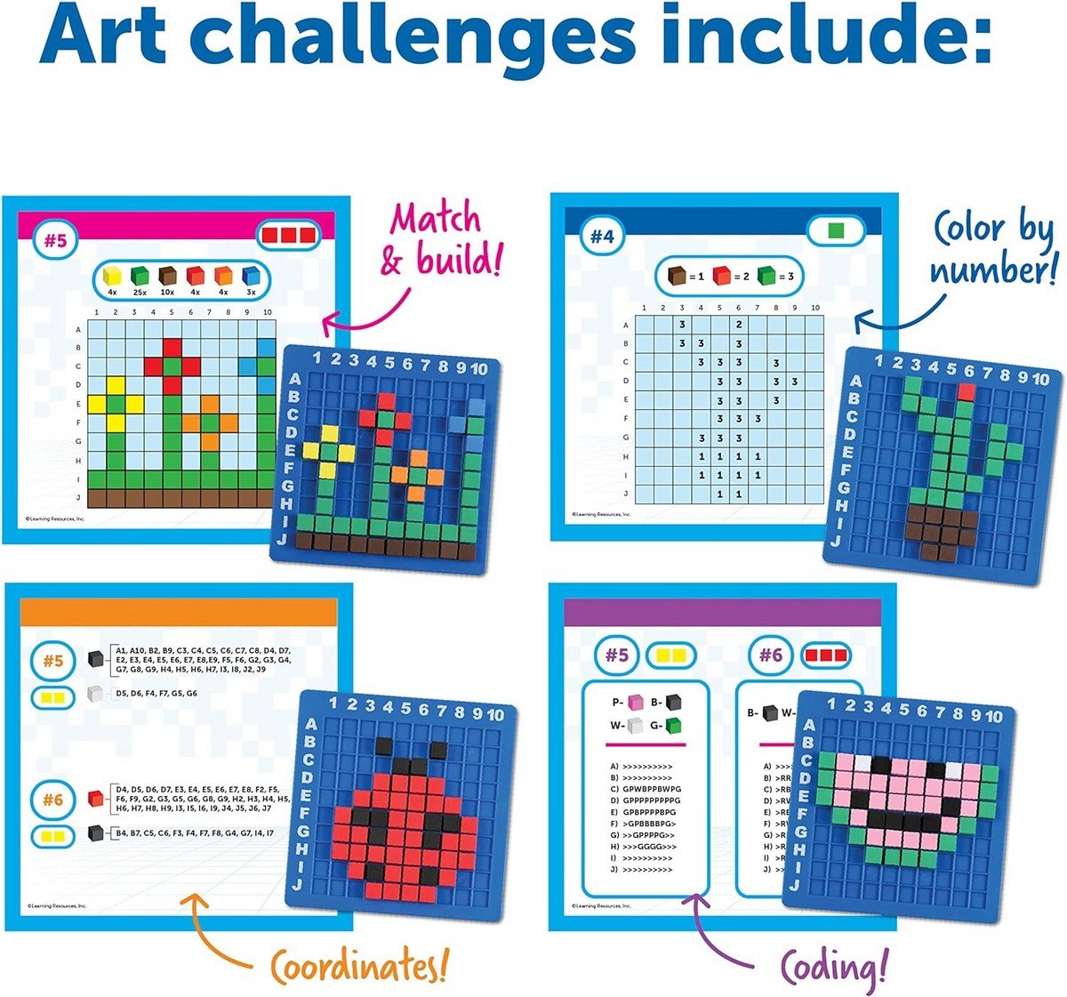 Learning Resources Stem Explorers™ Pixel Art Challenge - ABC School Supplies