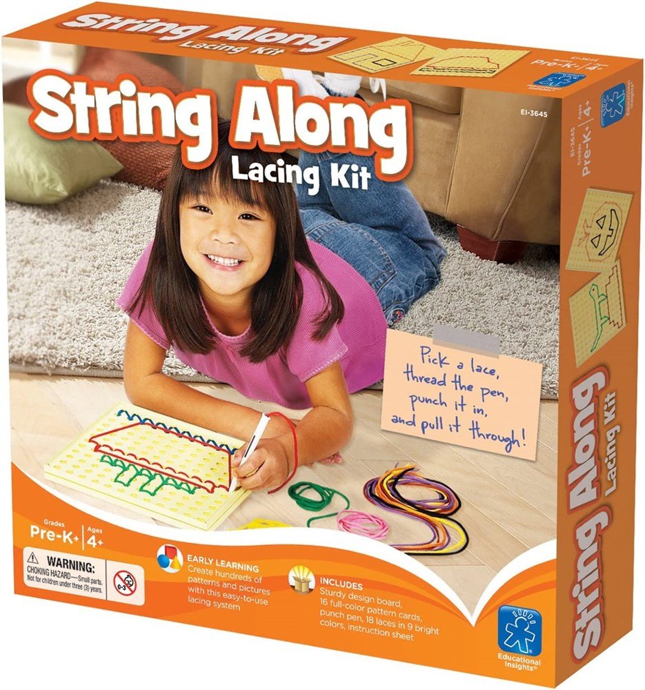 Learning Resources String - Along Lacing Kit And Pattern Cards - ABC School Supplies