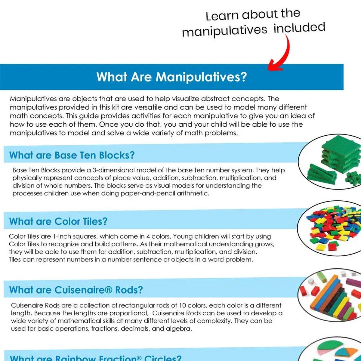 Learning Resources Takehome Manipulative Kit (Ages 810) - ABC School Supplies