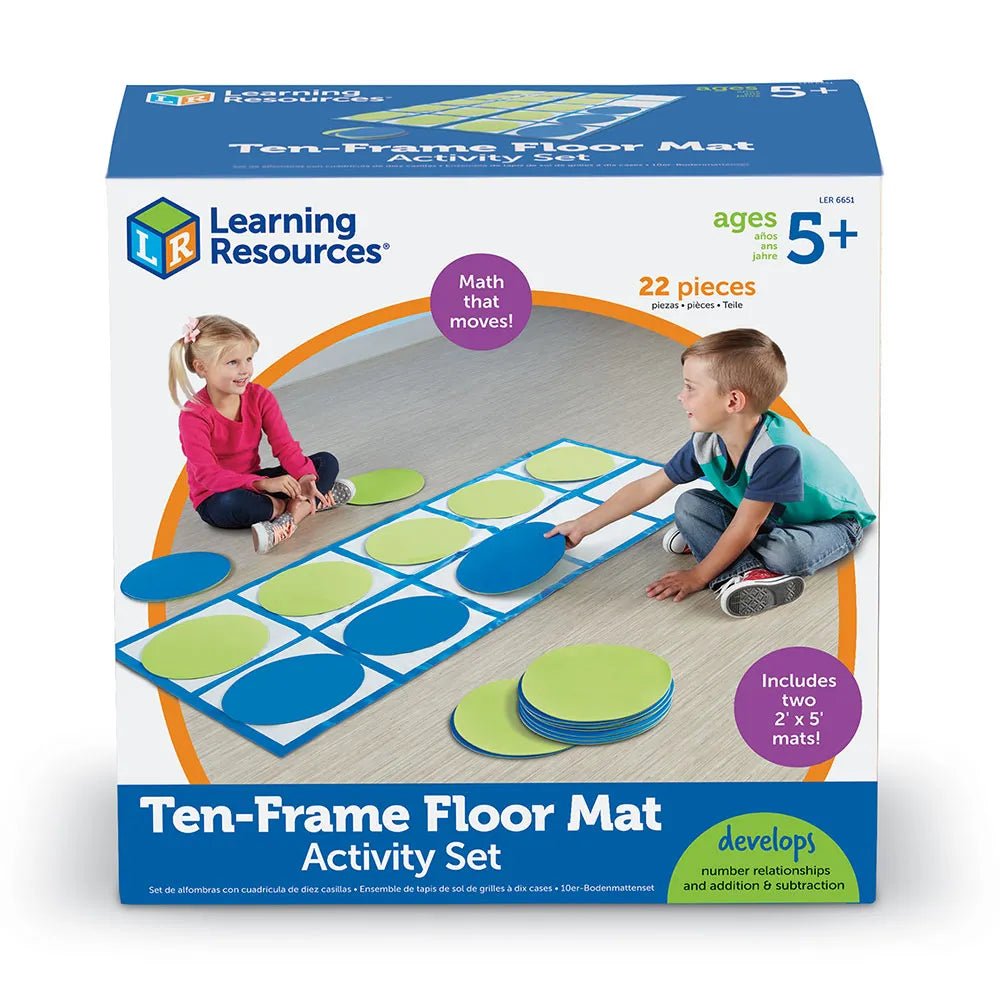 Learning Resources Ten-Frame Floor Mat Activity Set - ABC School Supplies