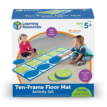 Learning Resources Ten-Frame Floor Mat Activity Set - ABC School Supplies