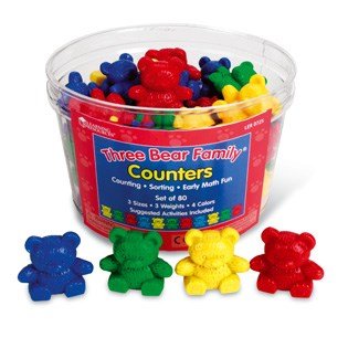 Learning Resources Three Bear Family® Counters (Set Of 80) - ABC School Supplies