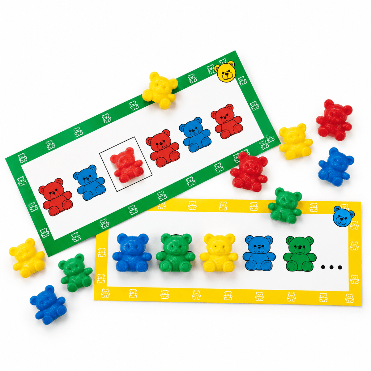 Learning Resources Three Bear Family Pattern Cards (Set of 16) - ABC School Supplies