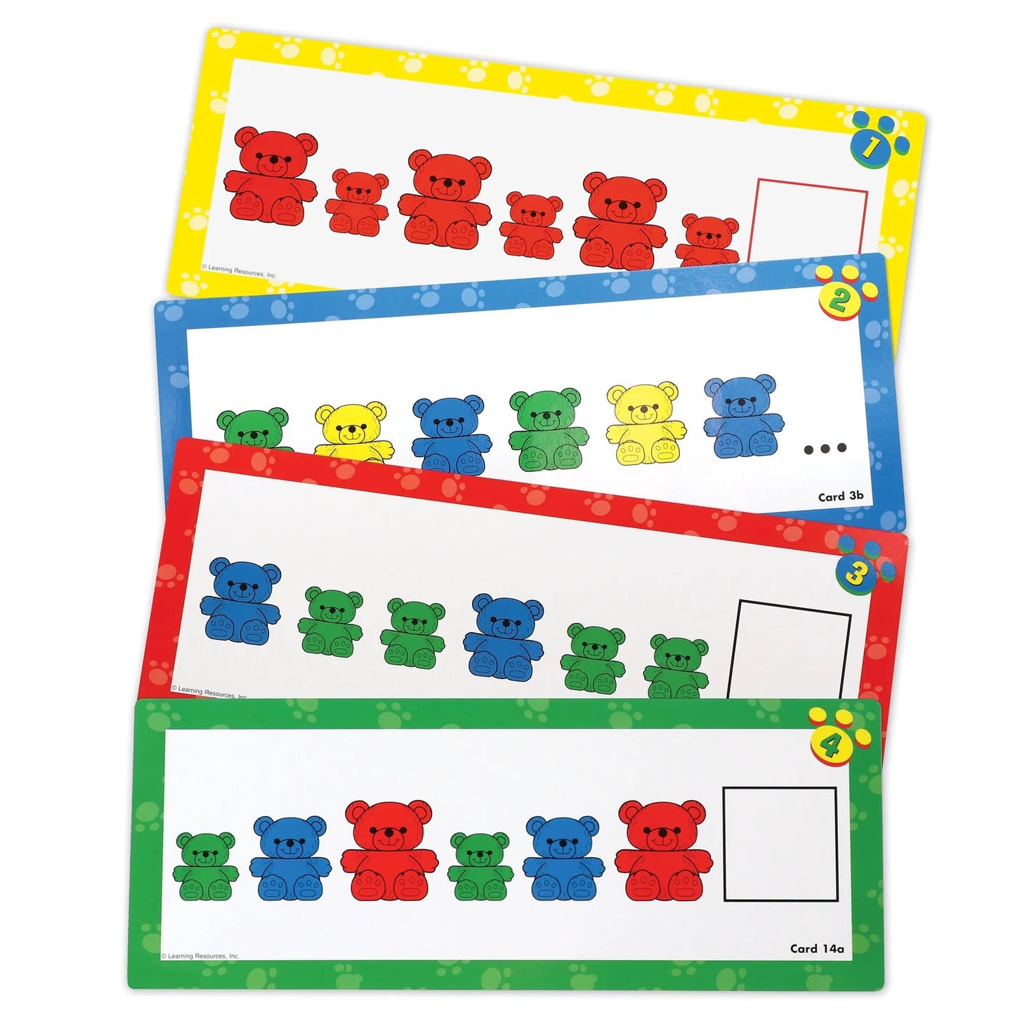 Learning Resources Three Bear Family Pattern Cards (Set of 16) - ABC School Supplies