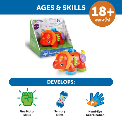 Learning Resources Tracy The Fidget Triceratops - ABC School Supplies