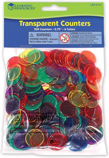 Learning Resources Transparent Counters (Set of 250) - ABC School Supplies