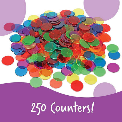 Learning Resources Transparent Counters (Set of 250) - ABC School Supplies