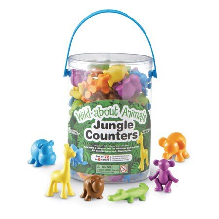 Learning Resources Wild About Animals Jungle Counters® (Set Of 72) - ABC School Supplies