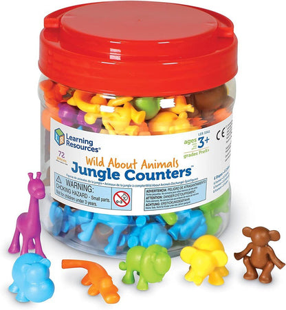 Learning Resources Wild About Animals Jungle Counters® (Set Of 72) - ABC School Supplies