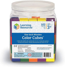 Learning Resources Wooden Colour Cubes™ (Set Of 102) - ABC School Supplies