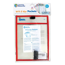 Learning Resources Write And Wipe Pockets (Set of 5) - ABC School Supplies
